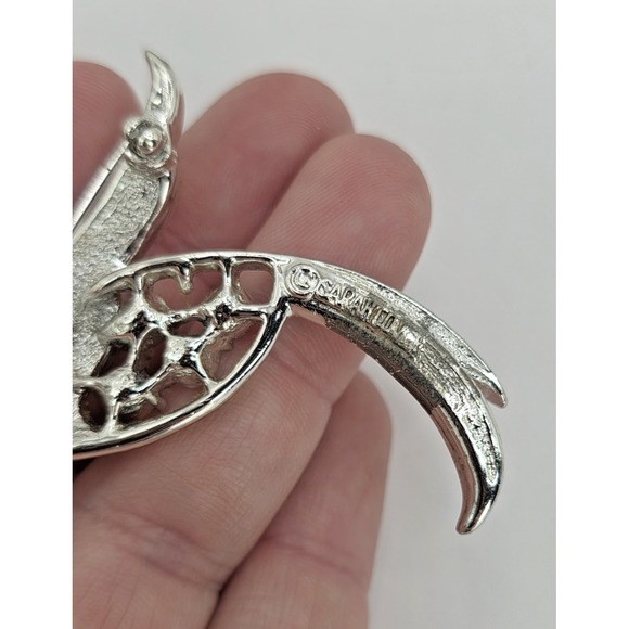 Bird-themed Brooches Lot of 11 Mixed Metal Rooster Rhinestones 2 Signed Sarah LC - Picture 13 of 16